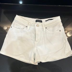White Jean Shorts
